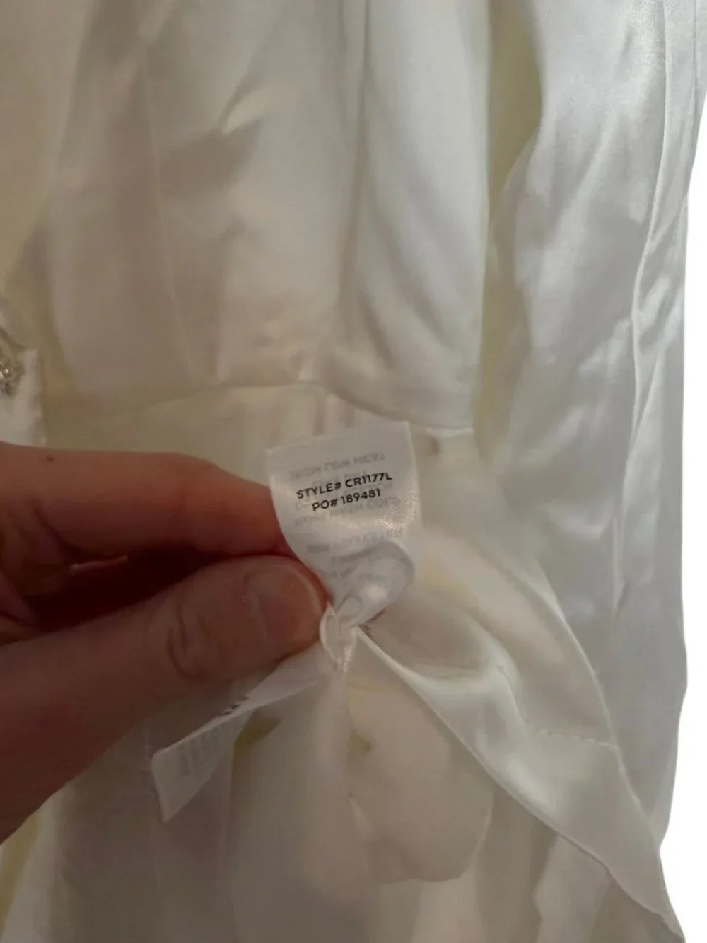 Lulus Regal Aura White Satin Long Sleeve Blazer Romper Women's Size Medium NWT! - Picture 5 of 7